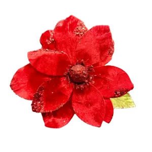 15" Deluxe Magnolia Stem - Burgundy | Red | Pewter