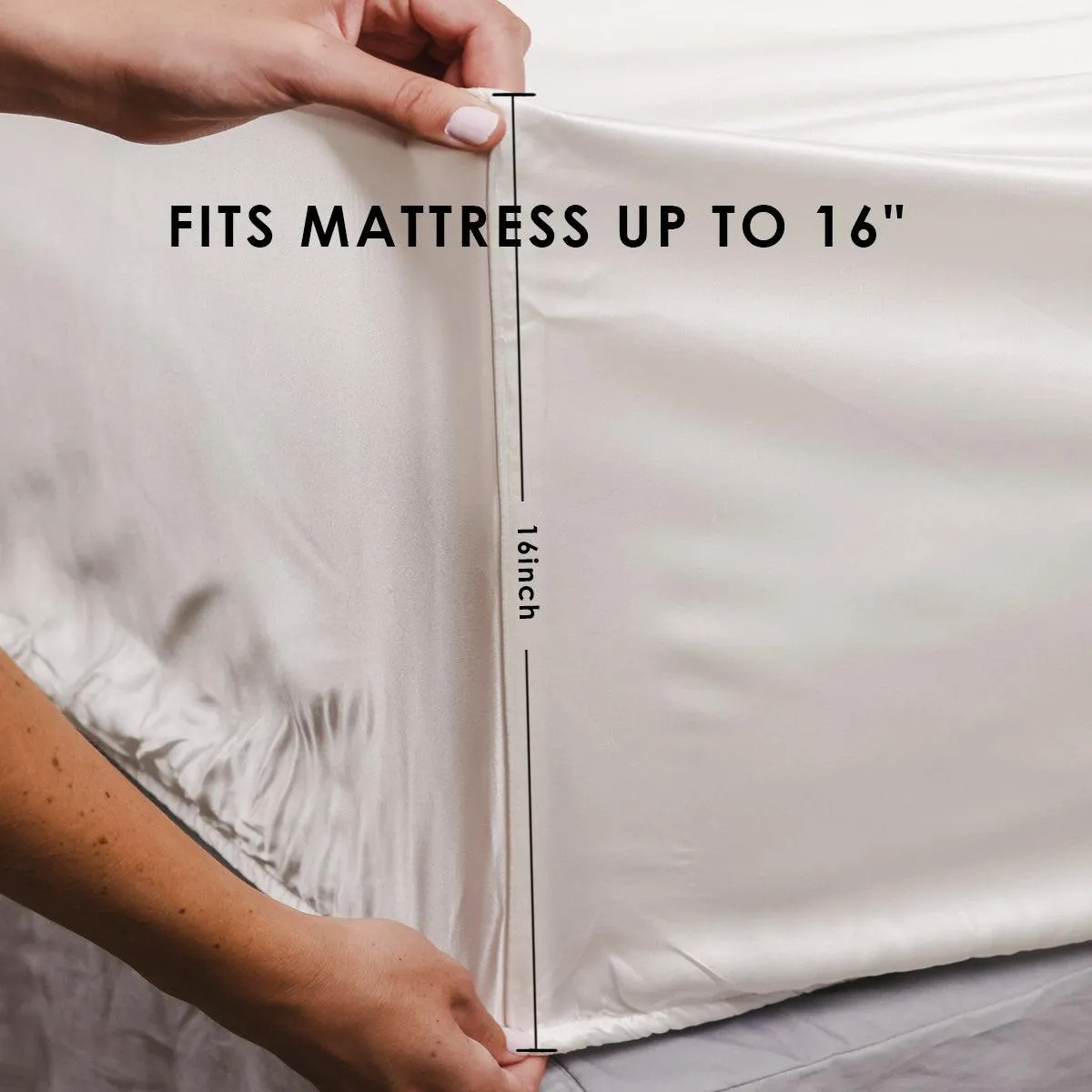 25mm 6A  100% Mulberry Silk Fitted Sheets Set 3pcs