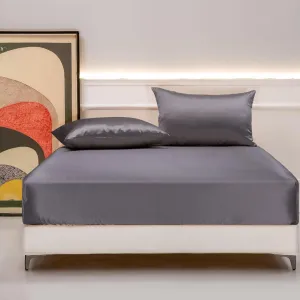 25mm 6A  100% Mulberry Silk Fitted Sheets Set 3pcs