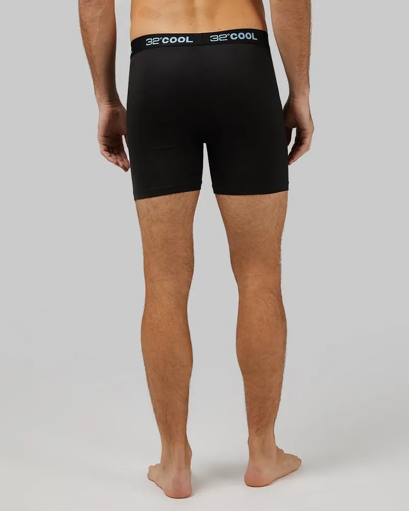 32 Degrees COOL Mens 4-PACK Quick Dry Performance Boxer Brief With Comfort Elastic Waistband