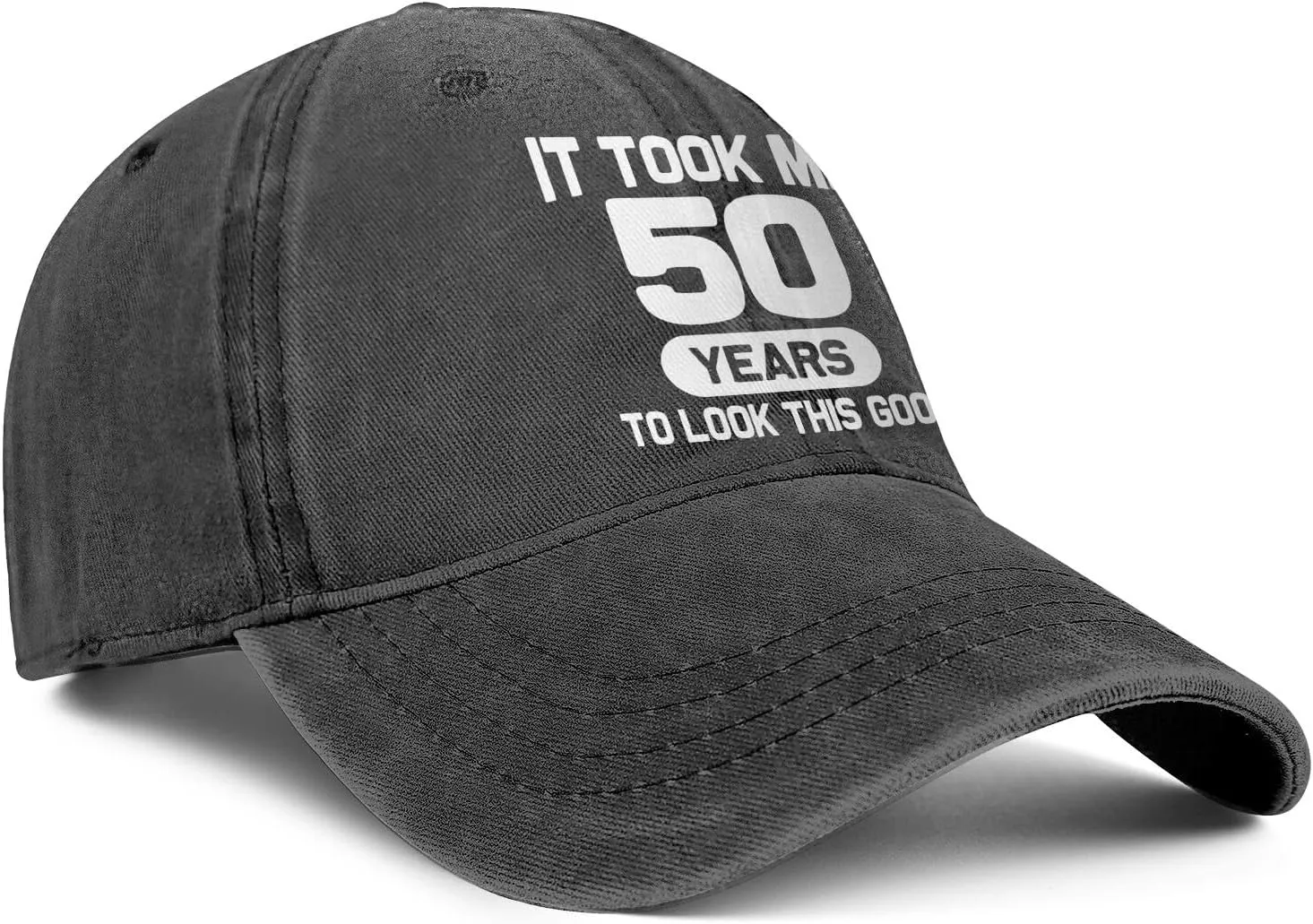50th Birthday Gifts for Him Her 50 Year Old Gifts 1975 Birthday Vintage Hat Men Women 100% Cotton Baseball Cap