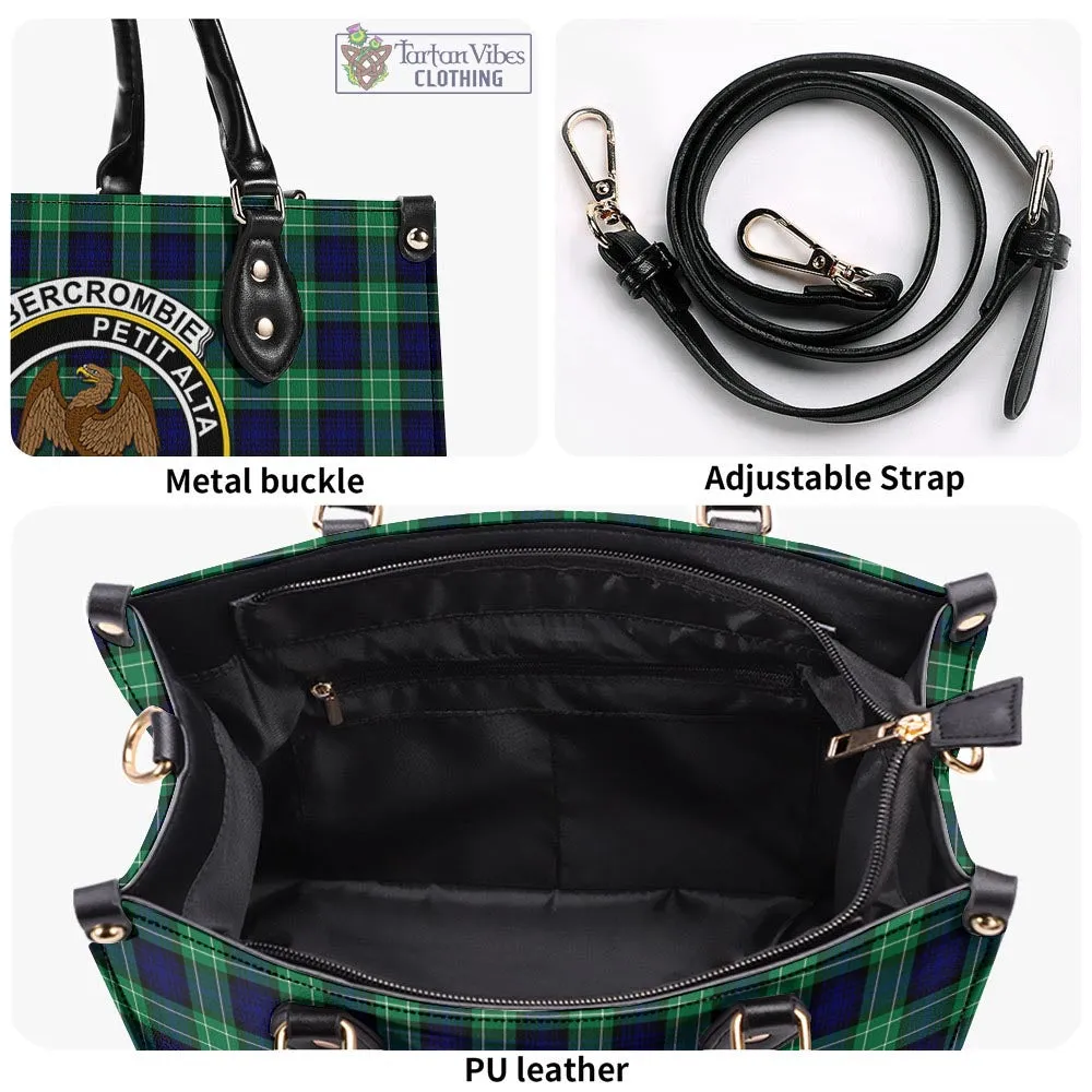 Abercrombie Tartan Luxury Leather Handbags with Family Crest