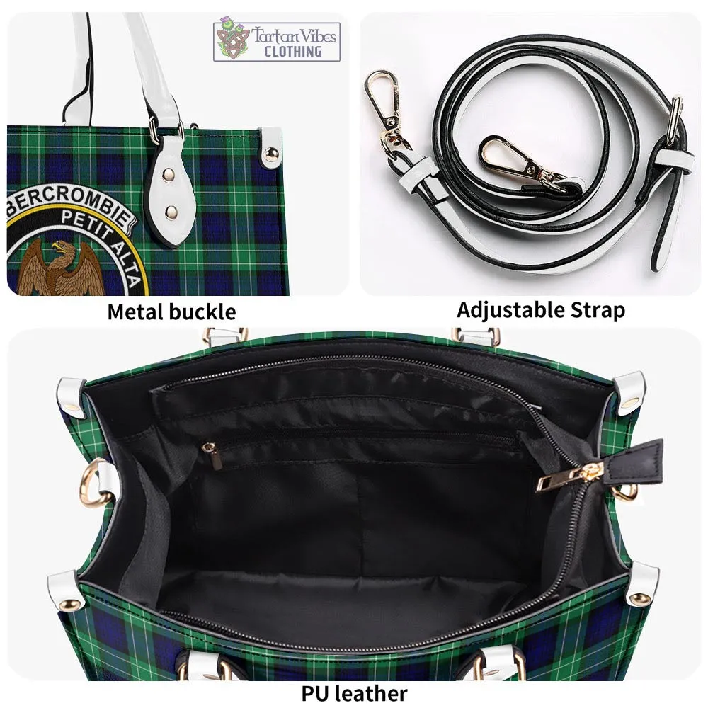 Abercrombie Tartan Luxury Leather Handbags with Family Crest
