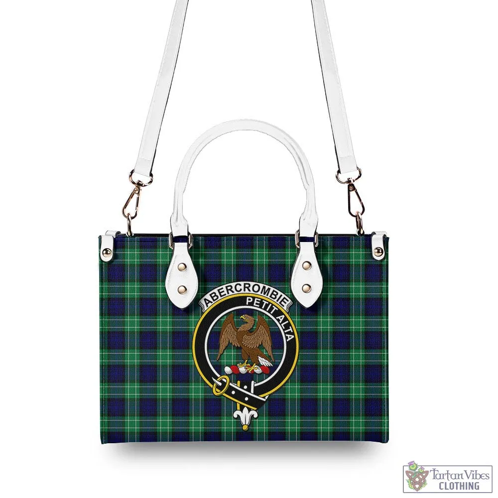 Abercrombie Tartan Luxury Leather Handbags with Family Crest