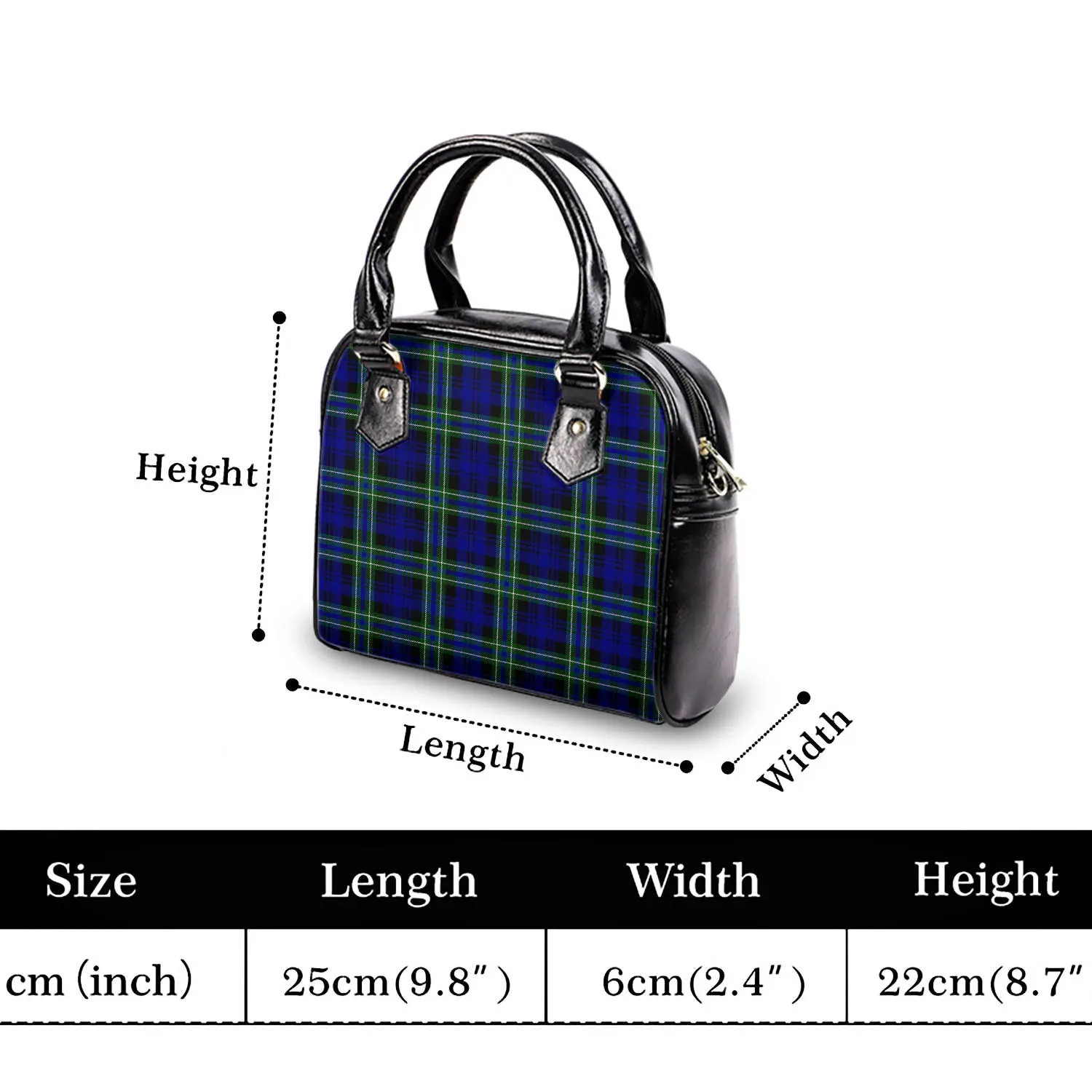 Arbuthnot Modern Tartan Shoulder Handbags