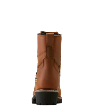 Ariat Boots, 8 Inch Logger Shock Shield Waterproof Composite Toe Work Boot, 10050840,  COPPER BROWN