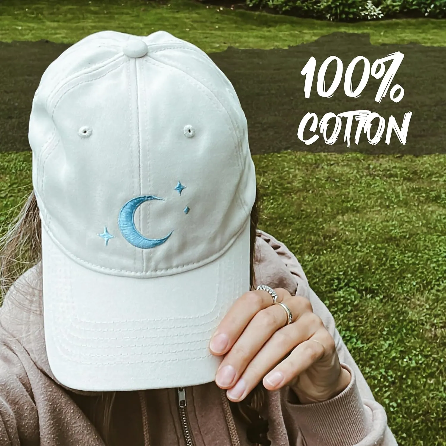 Atticus Poetry Hat, Embroidered Brushed Cotton Women??s Baseball Hat Unisex Fit, Adjustable One Size