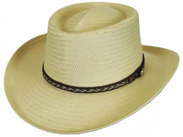 Bailey Rockett Toyo Straw Gambler Hat