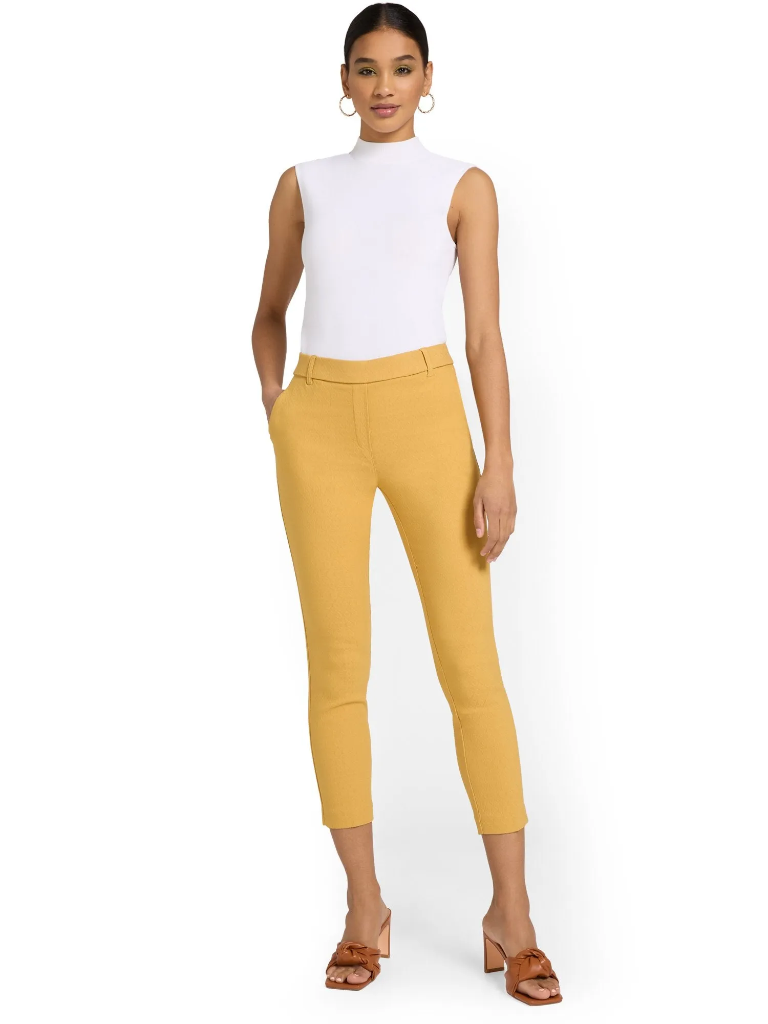 Chapter 1 Pull-On Jacquard Capri Pant - Brands We Love