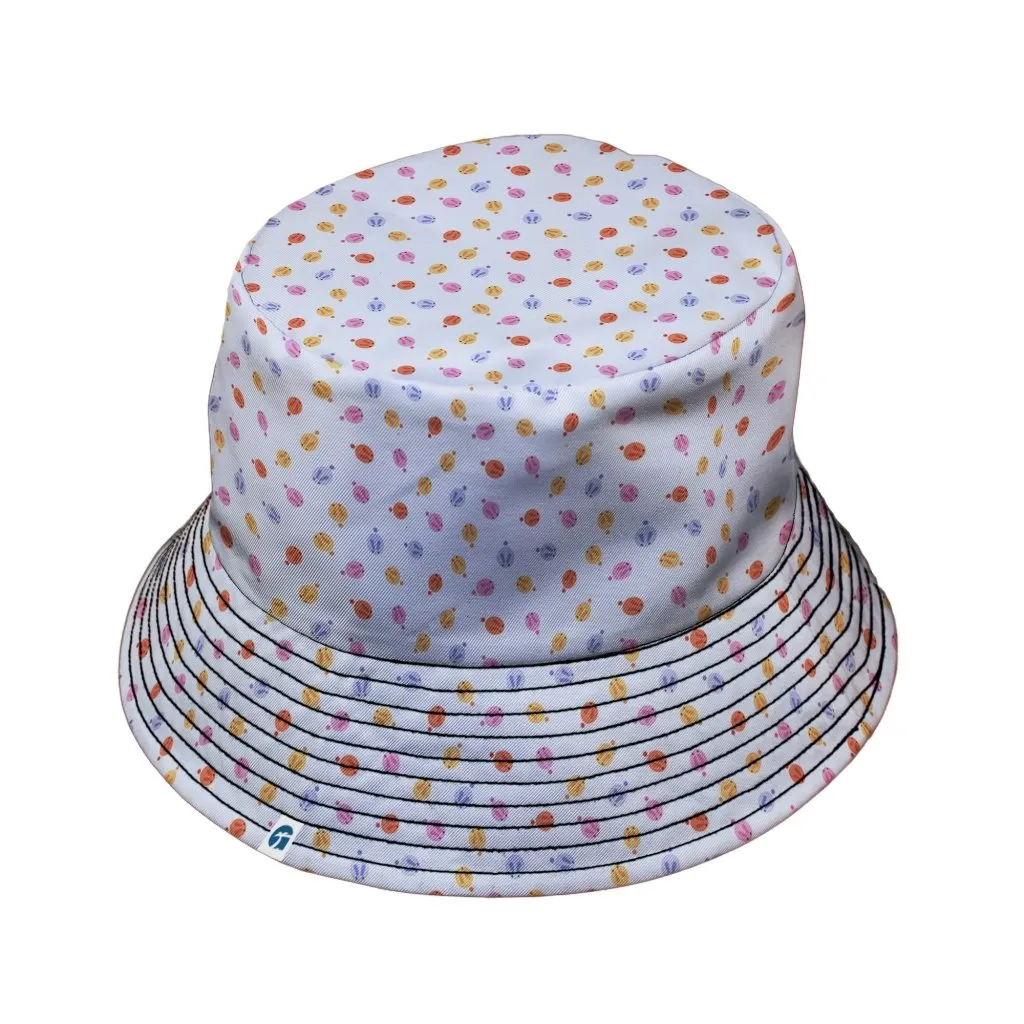 Colorful Wagashi Rabbits Bucket Hat