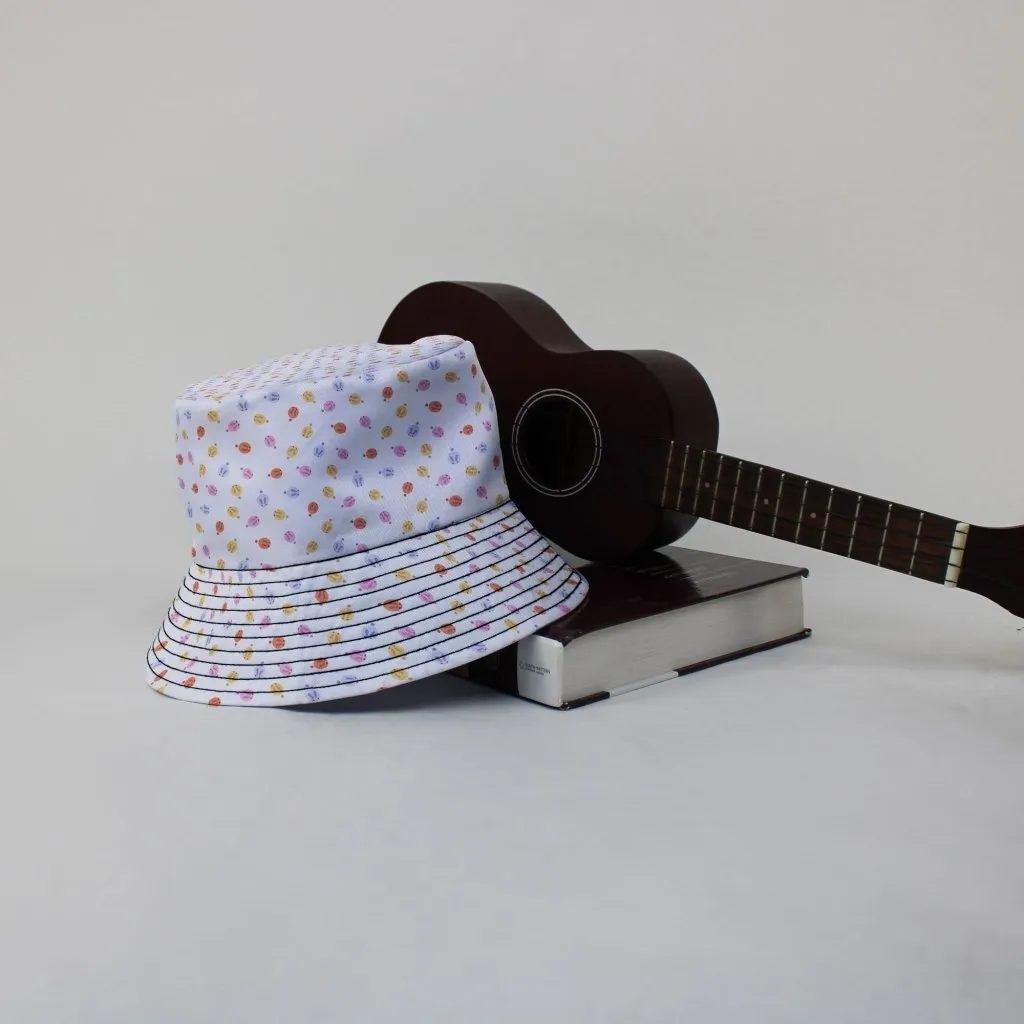 Colorful Wagashi Rabbits Bucket Hat