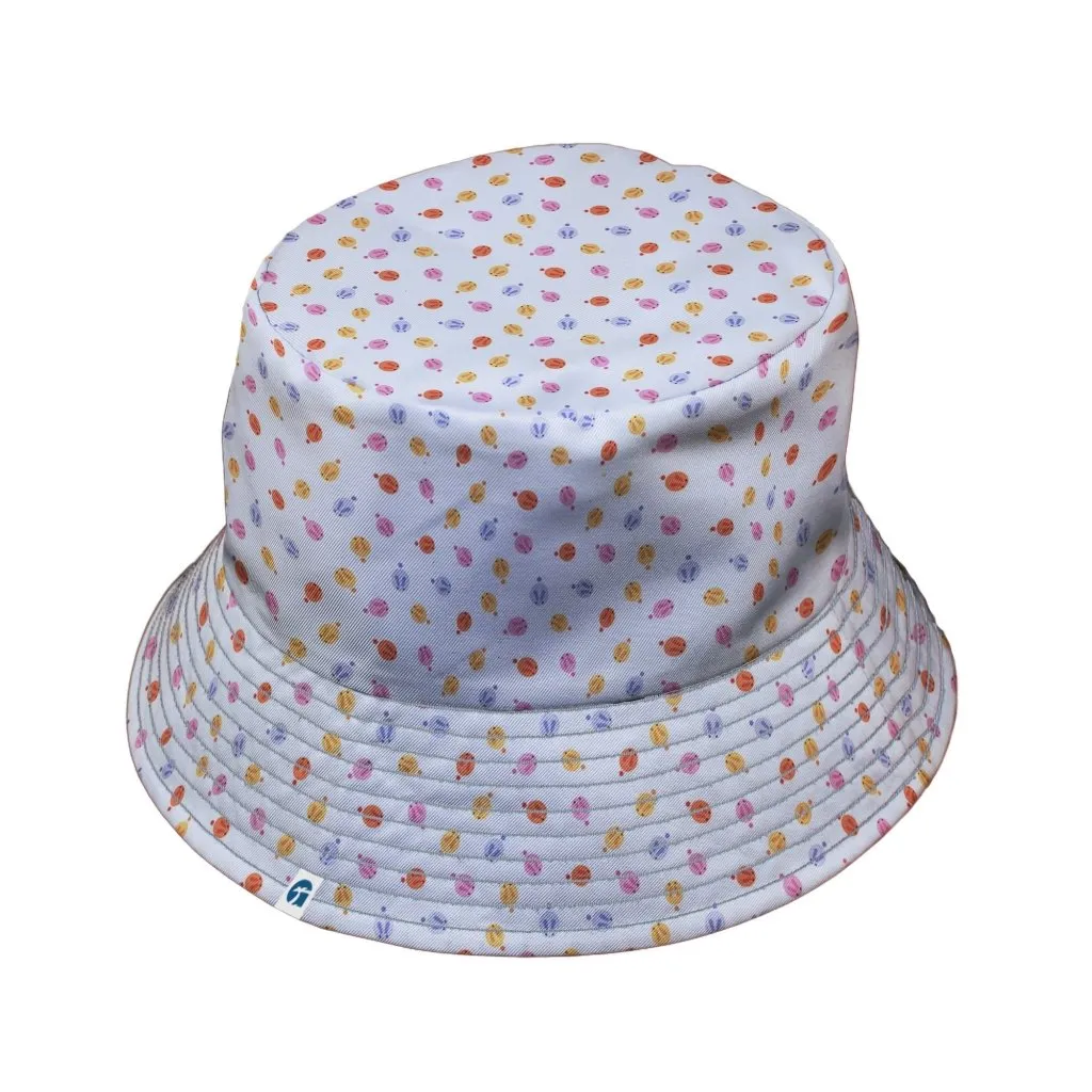 Colorful Wagashi Rabbits Bucket Hat