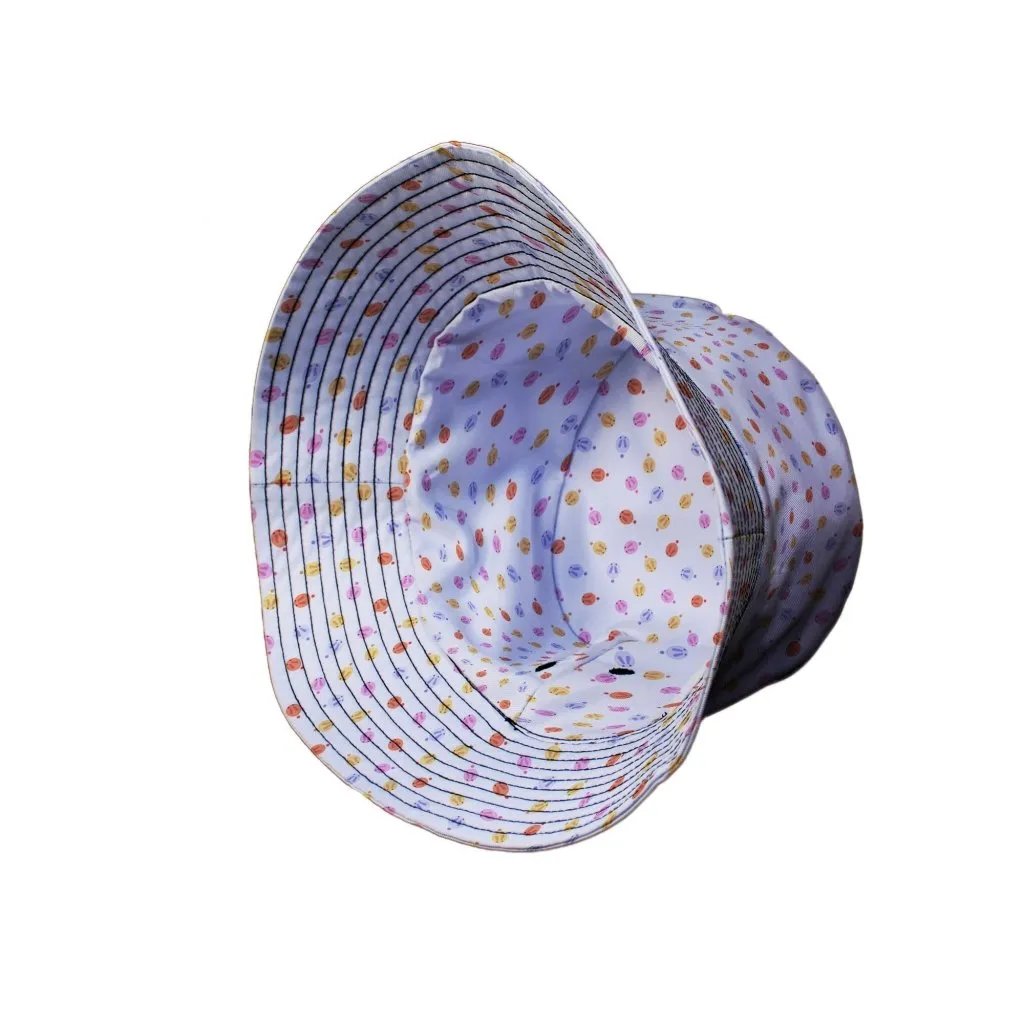 Colorful Wagashi Rabbits Bucket Hat