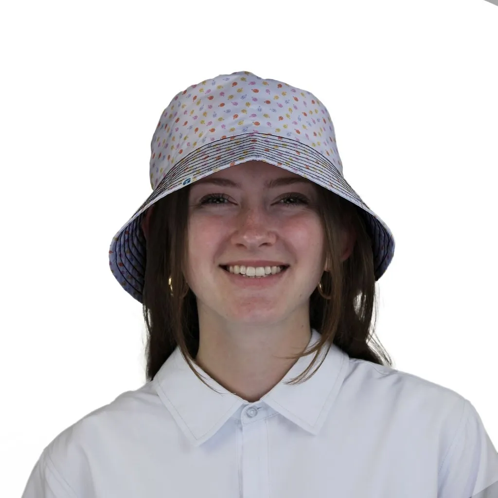 Colorful Wagashi Rabbits Bucket Hat