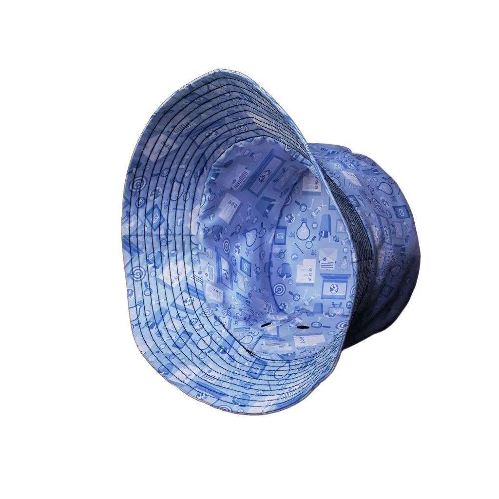 Computer Programmer Life Silver Blue Bucket Hat