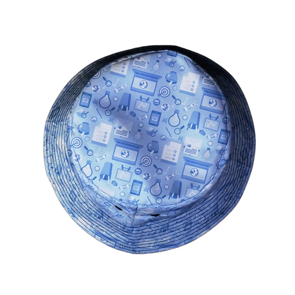 Computer Programmer Life Silver Blue Bucket Hat