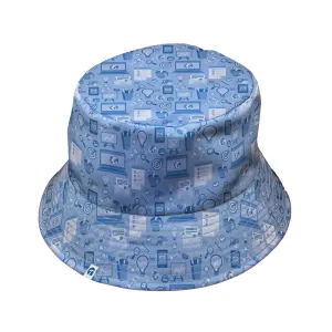 Computer Programmer Life Silver Blue Bucket Hat