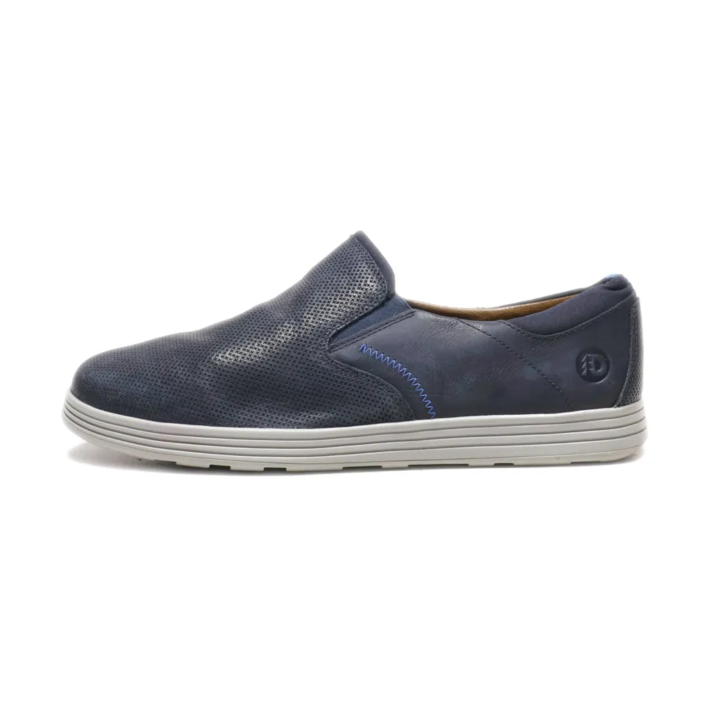 Dunham Casual Slip Ons Leather Blue Colour For Men