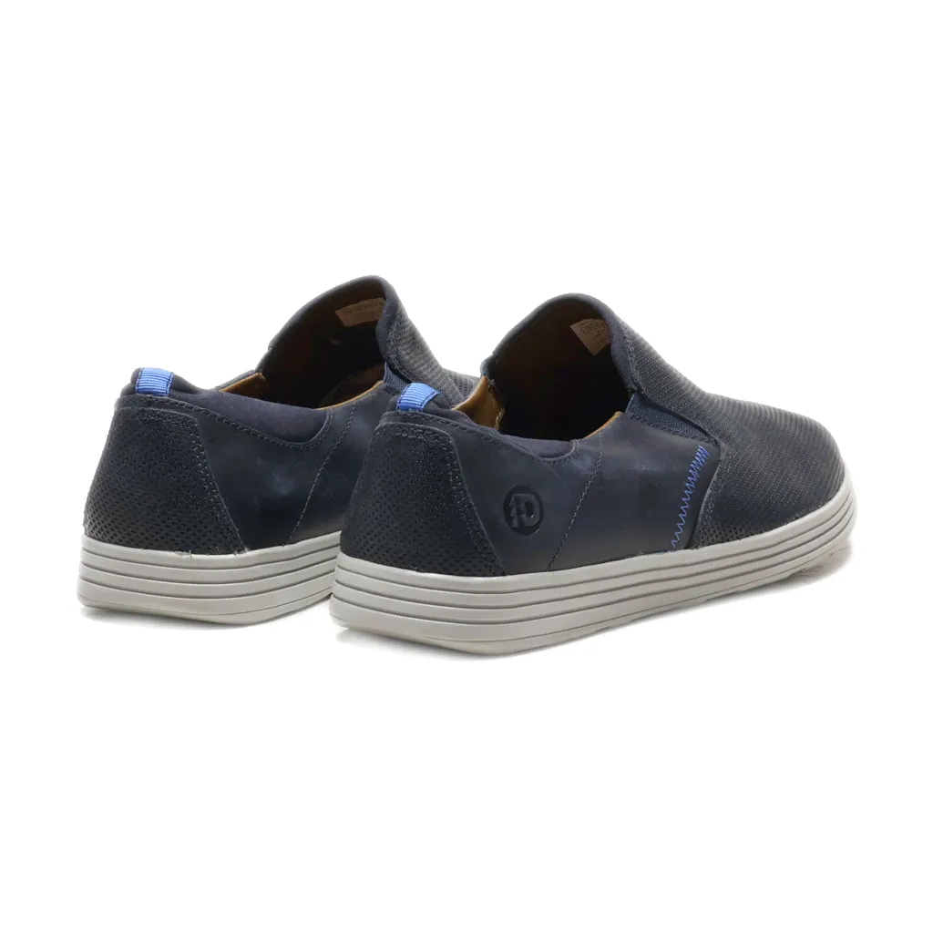 Dunham Casual Slip Ons Leather Blue Colour For Men