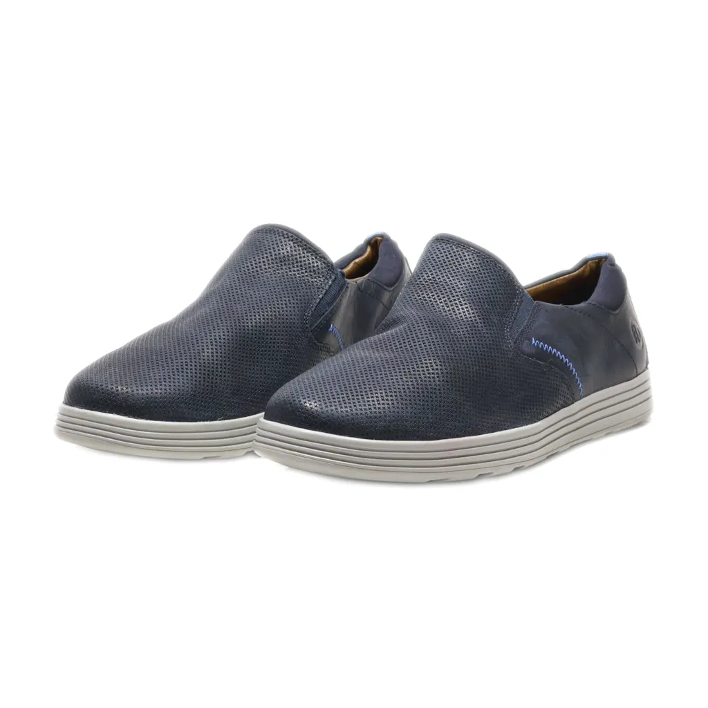 Dunham Casual Slip Ons Leather Blue Colour For Men