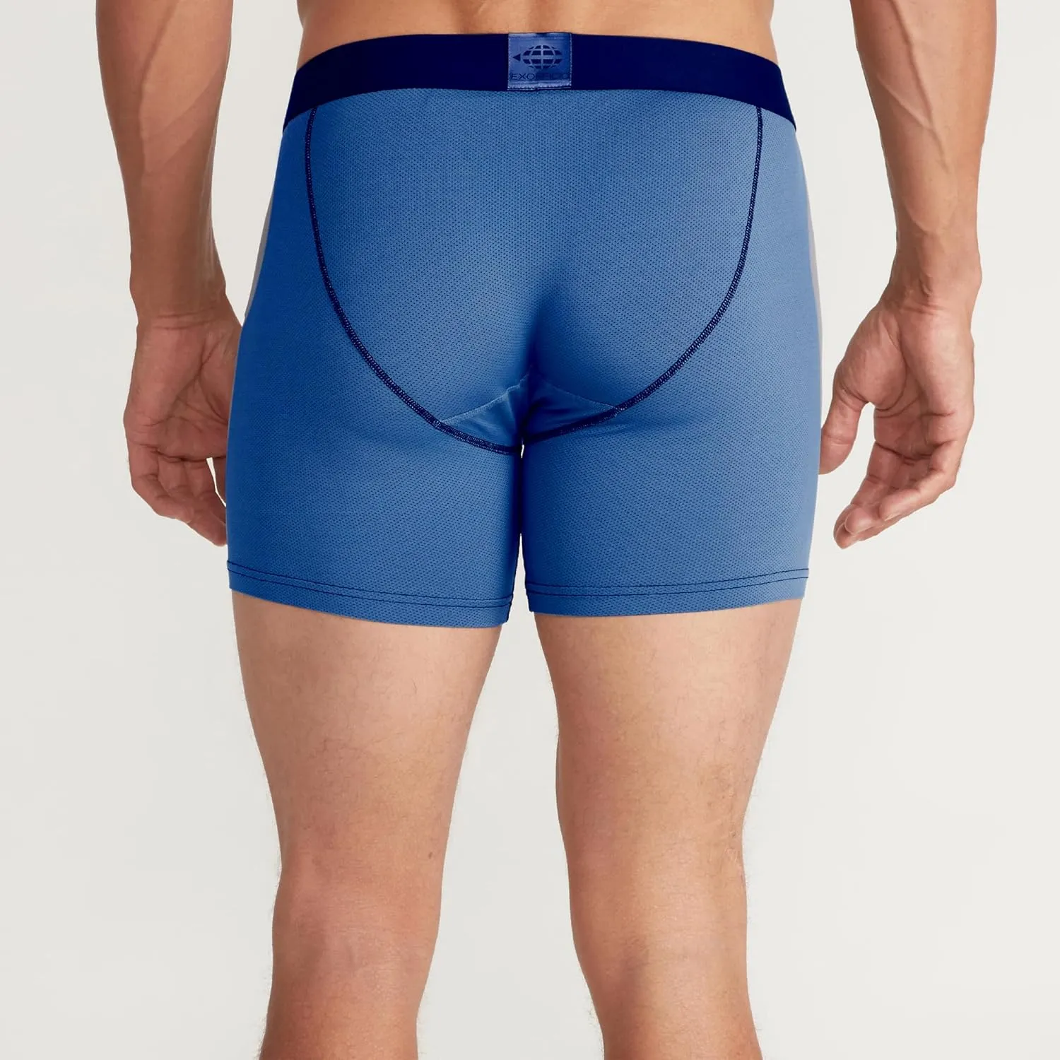 ExOfficio Men's Give-N-Go Sport 2.0 Boxer Brief 6 " Travel Underwear for Men, Breathable and Durable, Easy Clean