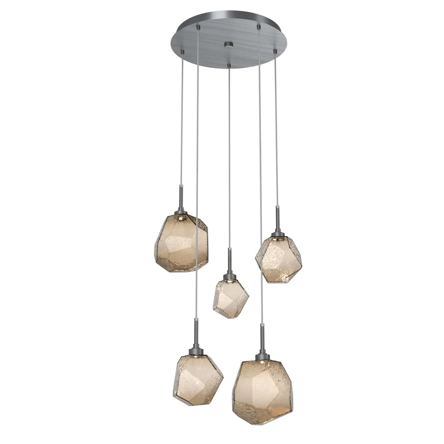 Gem Round Multi-Light Pendant Light