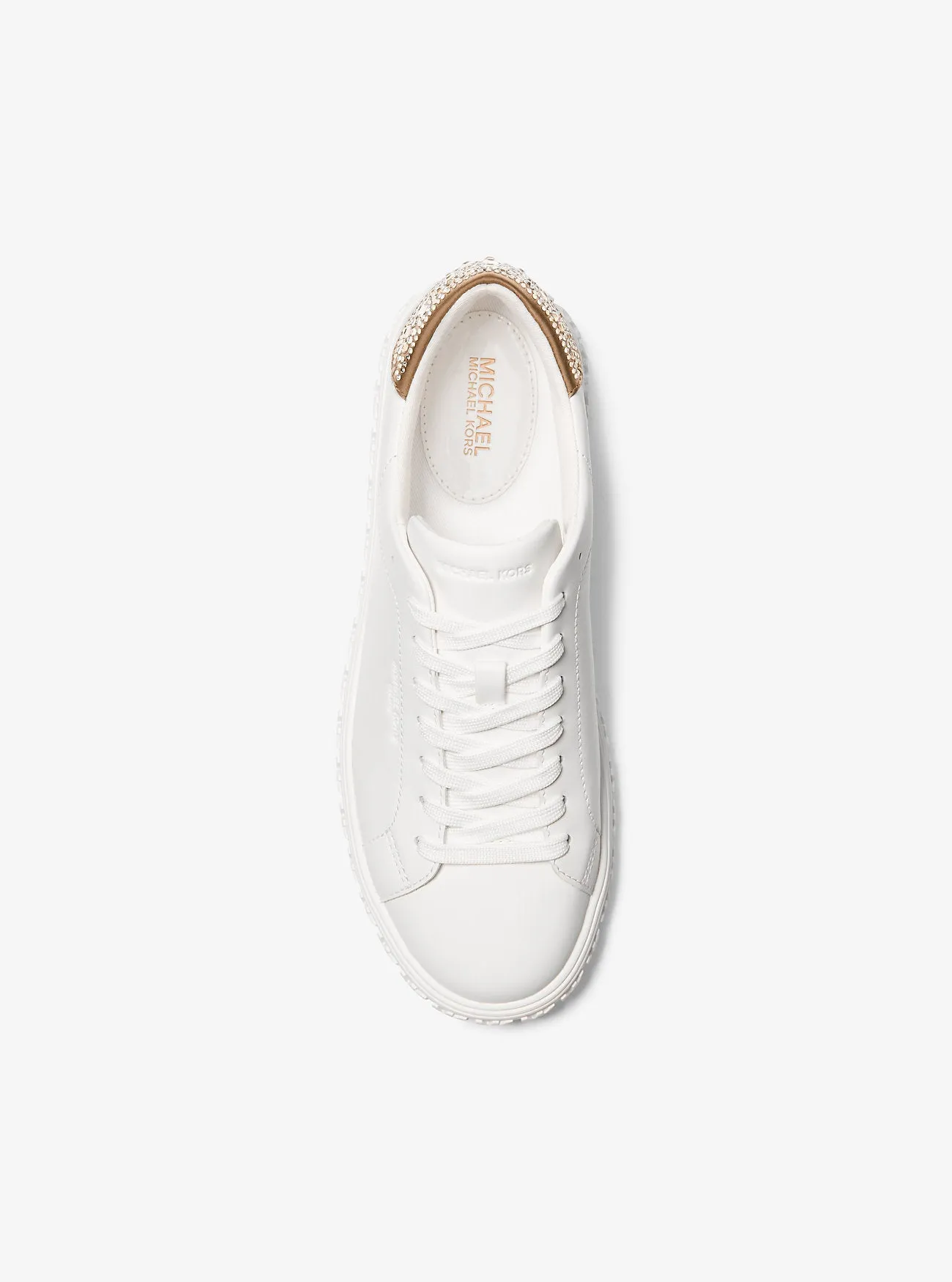Grove leather sneakers with Michael Kors embellishment