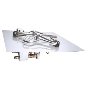 HPC Fire 18 Square Flat Pan Gas Fire Kit 18FSSEI-SQ
