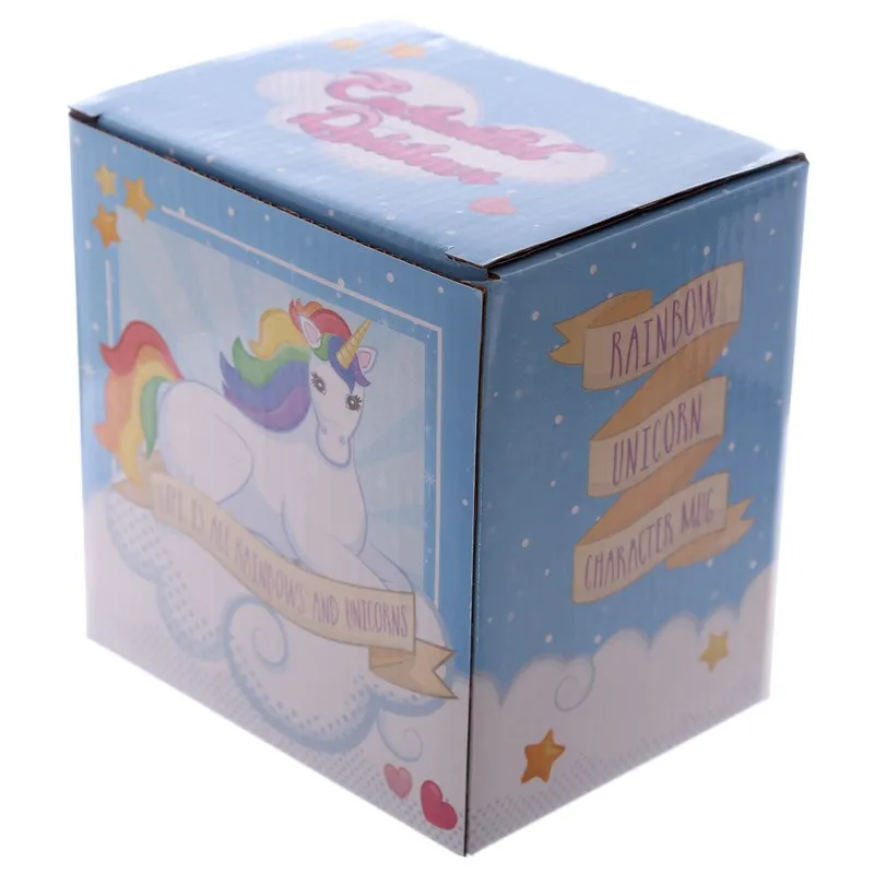 Magical Horse Mug I Dont Believe In Humans Office Coffee Milk Mug 3D Quirky Rainbow Unicorn Mug Cup For Kid