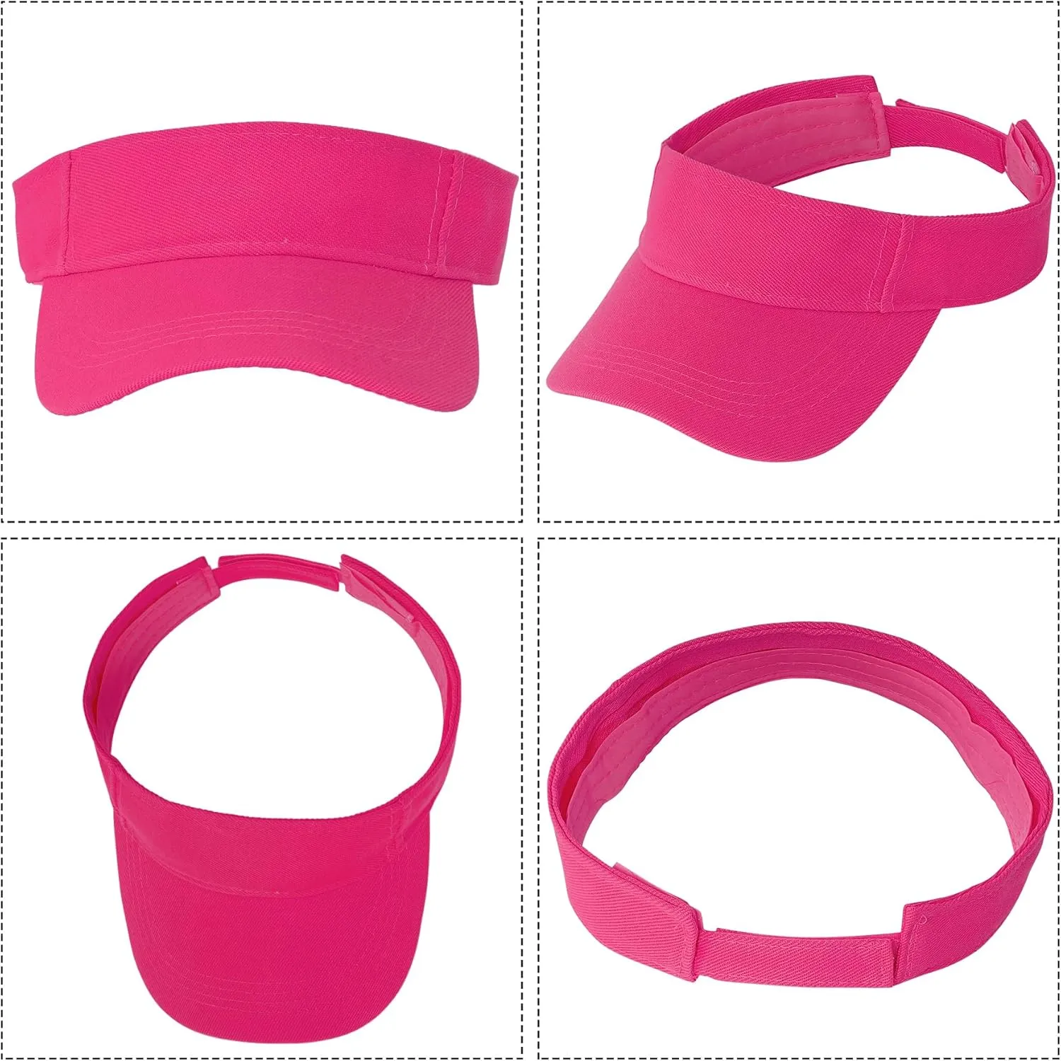 Marrywindix 5 Pieces Sport Wear Athletic Visor Sun Sports Visor Hat Visor Adjustable Cap for Women and Men (One Size)