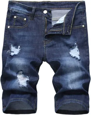 Men's Casual Denim Shorts (No Belt)