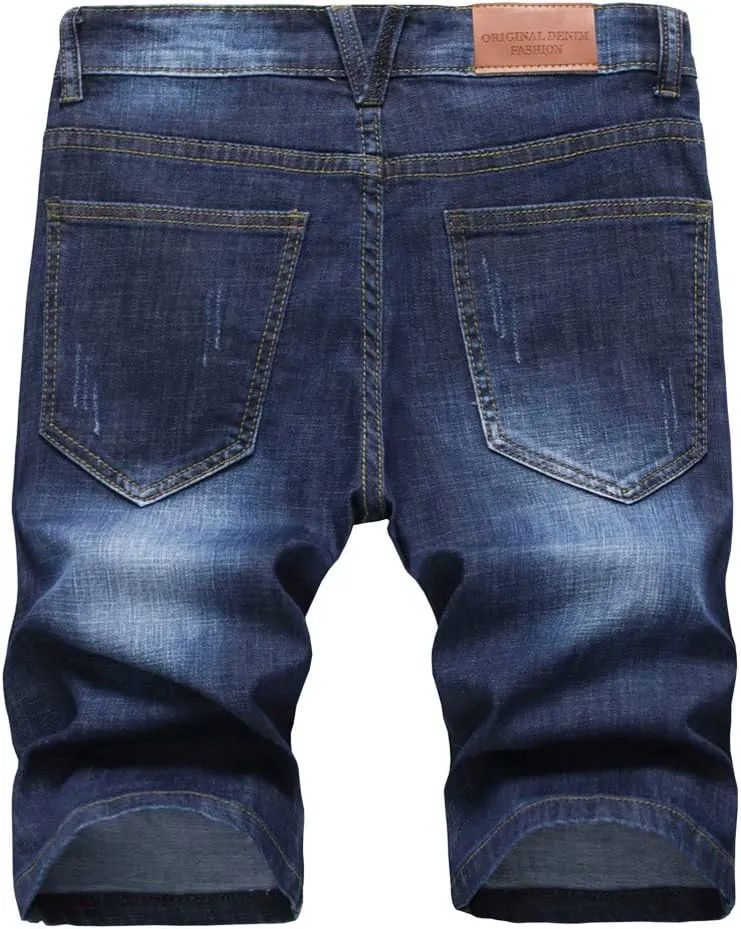 Men's Casual Denim Shorts (No Belt)