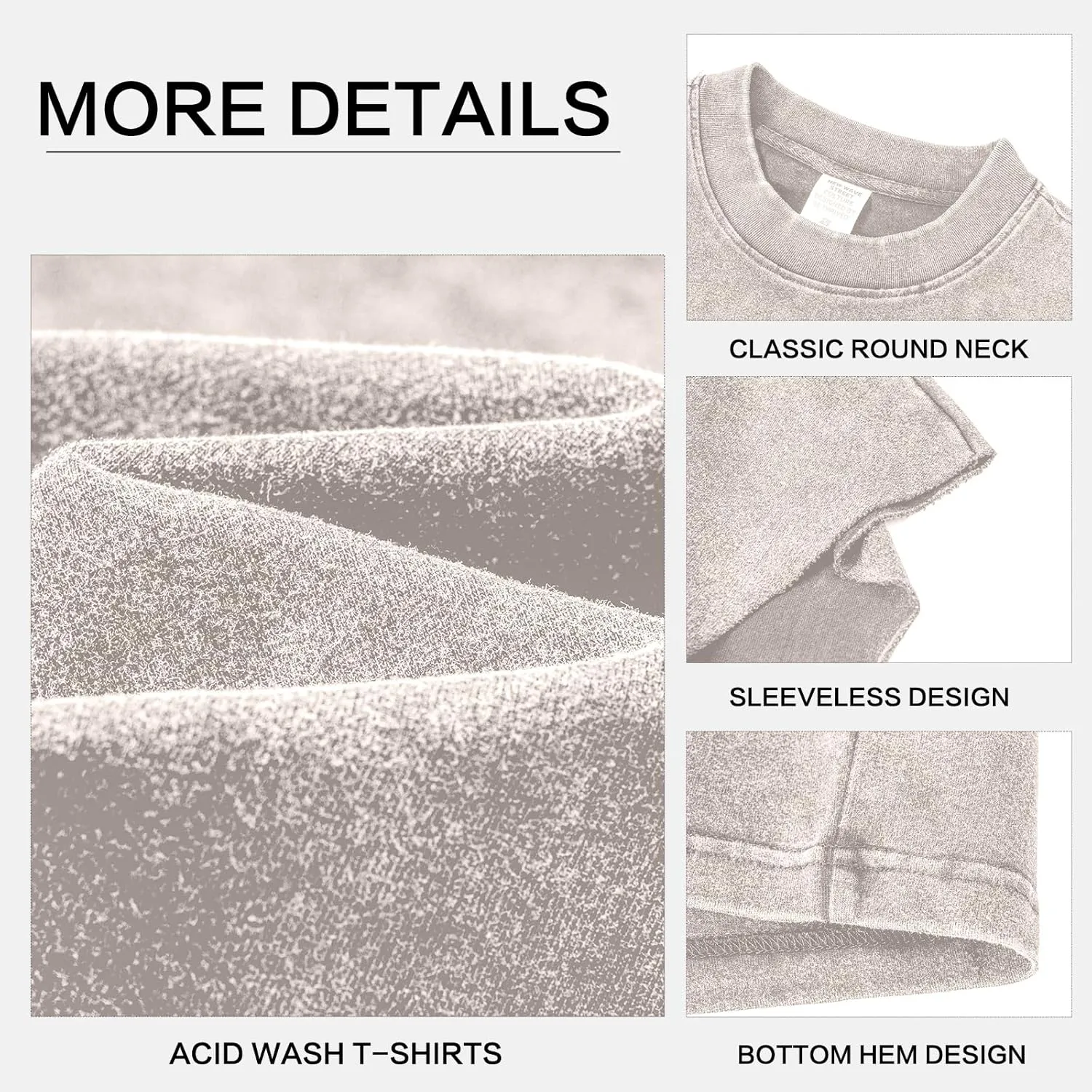 Mens Cotton Sleeveless Tank Tops Cut Off Muscle Gym T Shirts Running Beach Loose Fit Tees