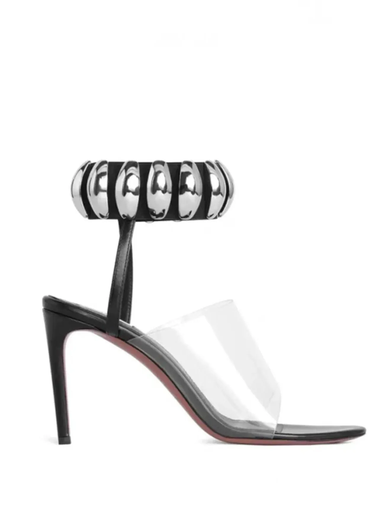 Merendy Akaka Open-Toe High-Heel Ankle Strap Sandals