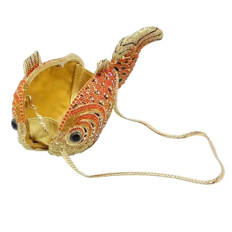 Mini Metal Goldfish Clutch