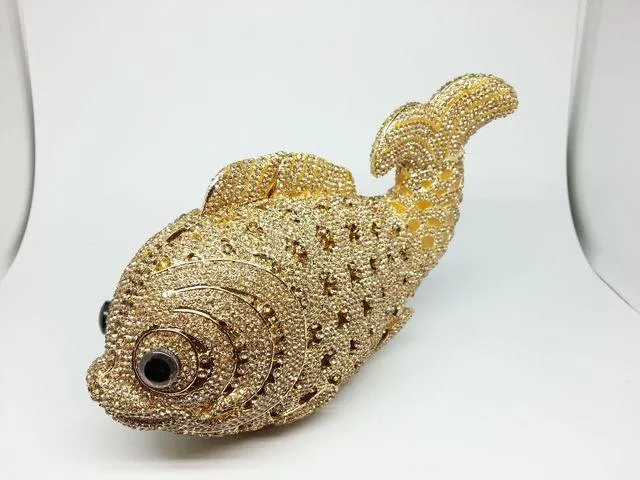 Mini Metal Goldfish Clutch