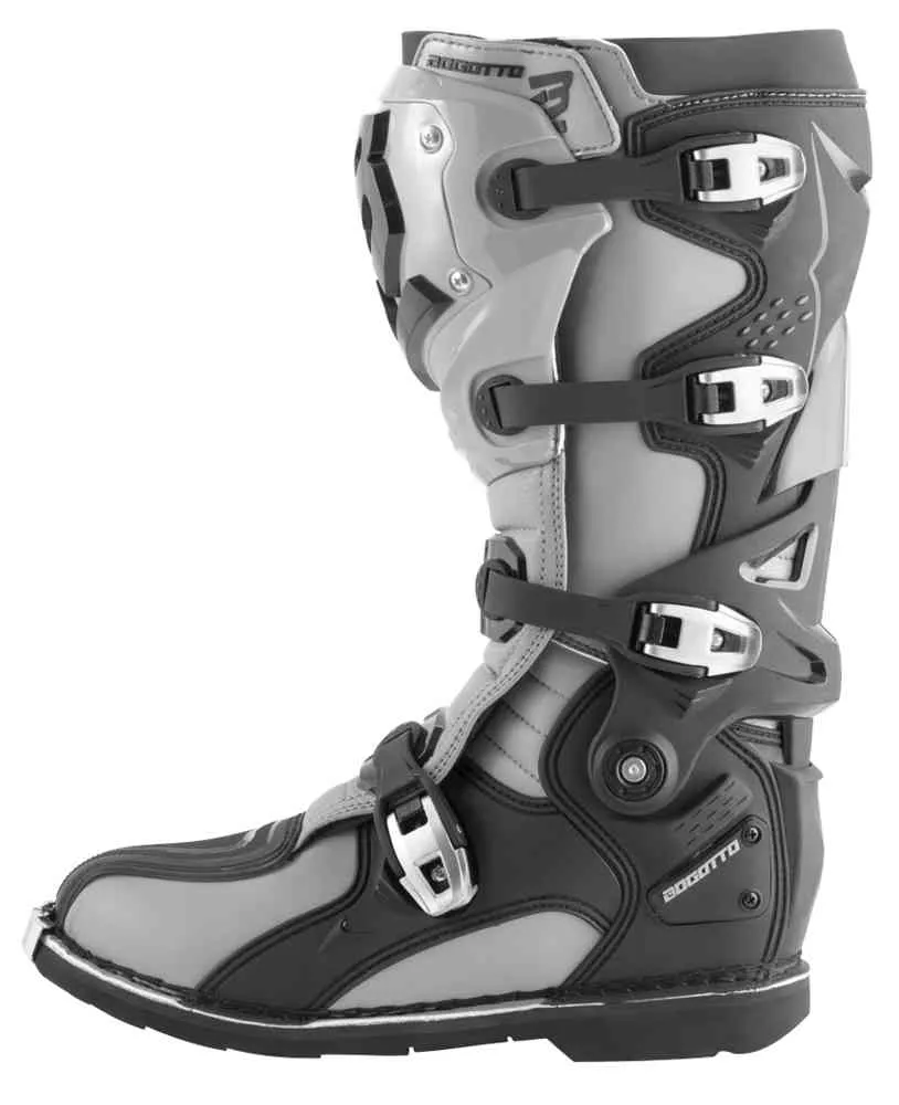 MX-7 S Bogotto Motocross Boots, Grey/Black