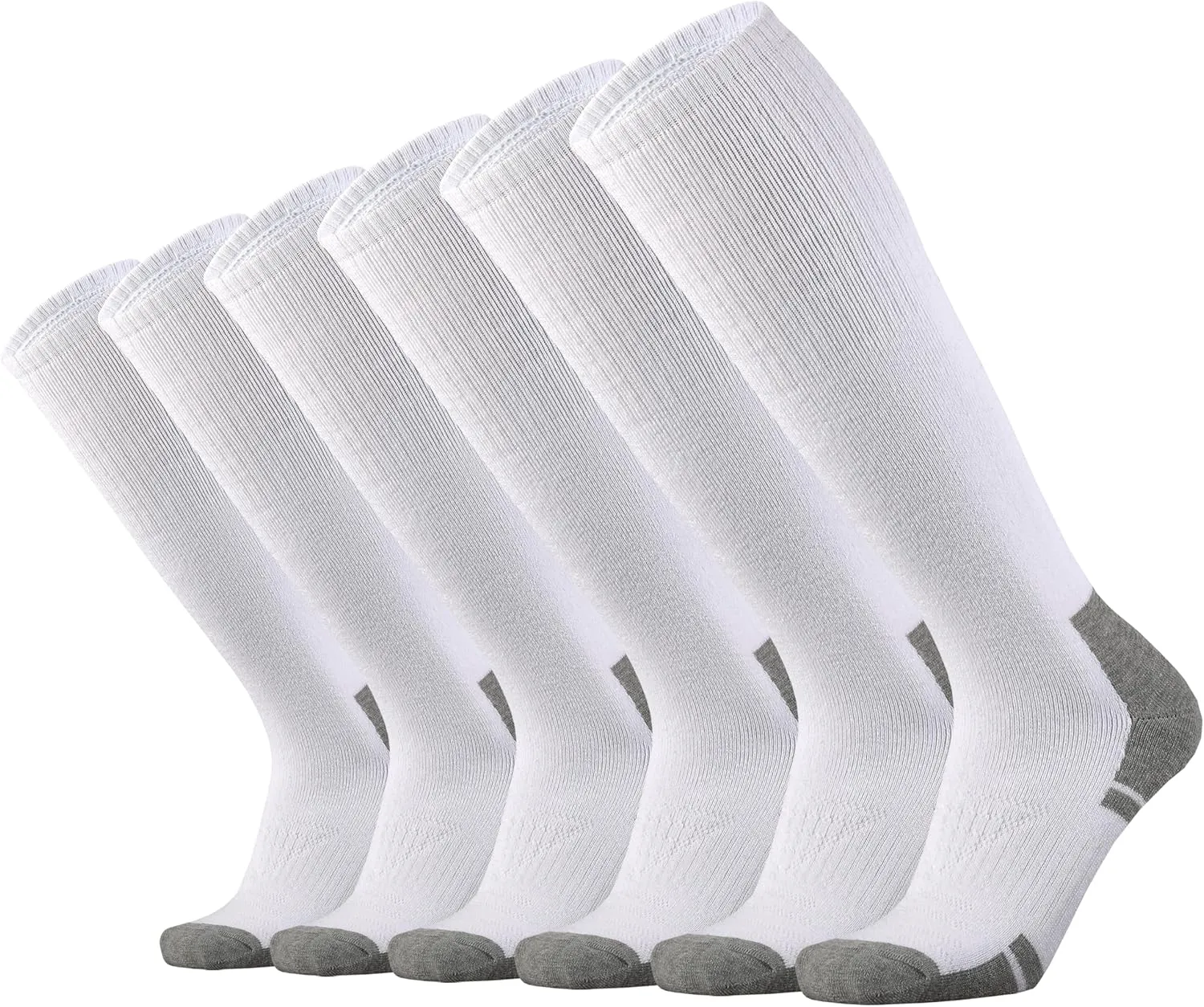 Ortis Cotton Full Cushion Over the Calf Socks OTC Knee High Thick Moisture Wicking Breathable Work Boot Thermal Warm
