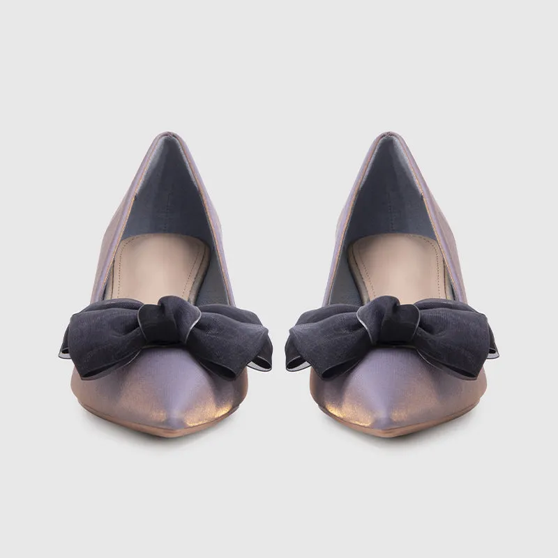 Pointy-toe Stiletto Blue Pumps
