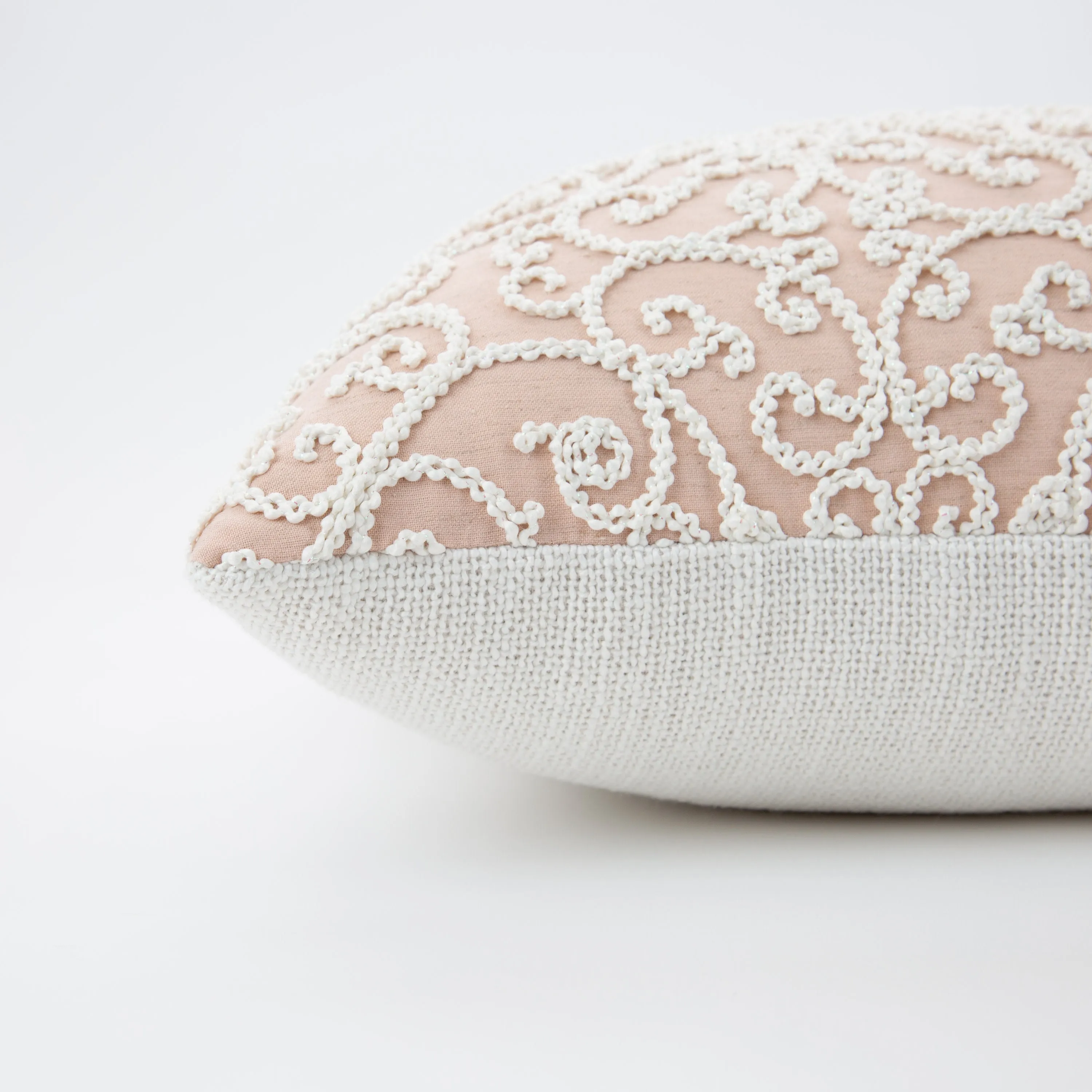 Serafina Dusty Rose Rectangular Throw Pillow