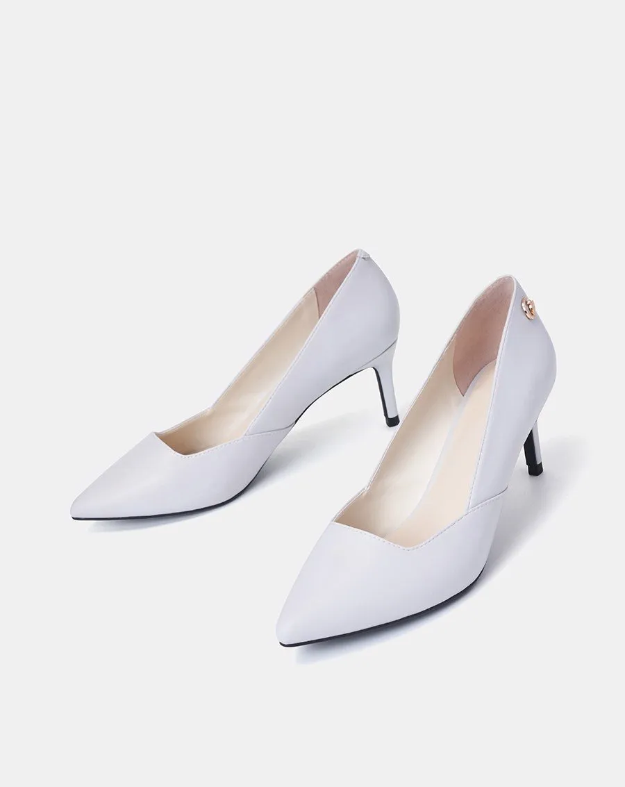 Slim High Heel Sandal Shoes with Buckle Decoration