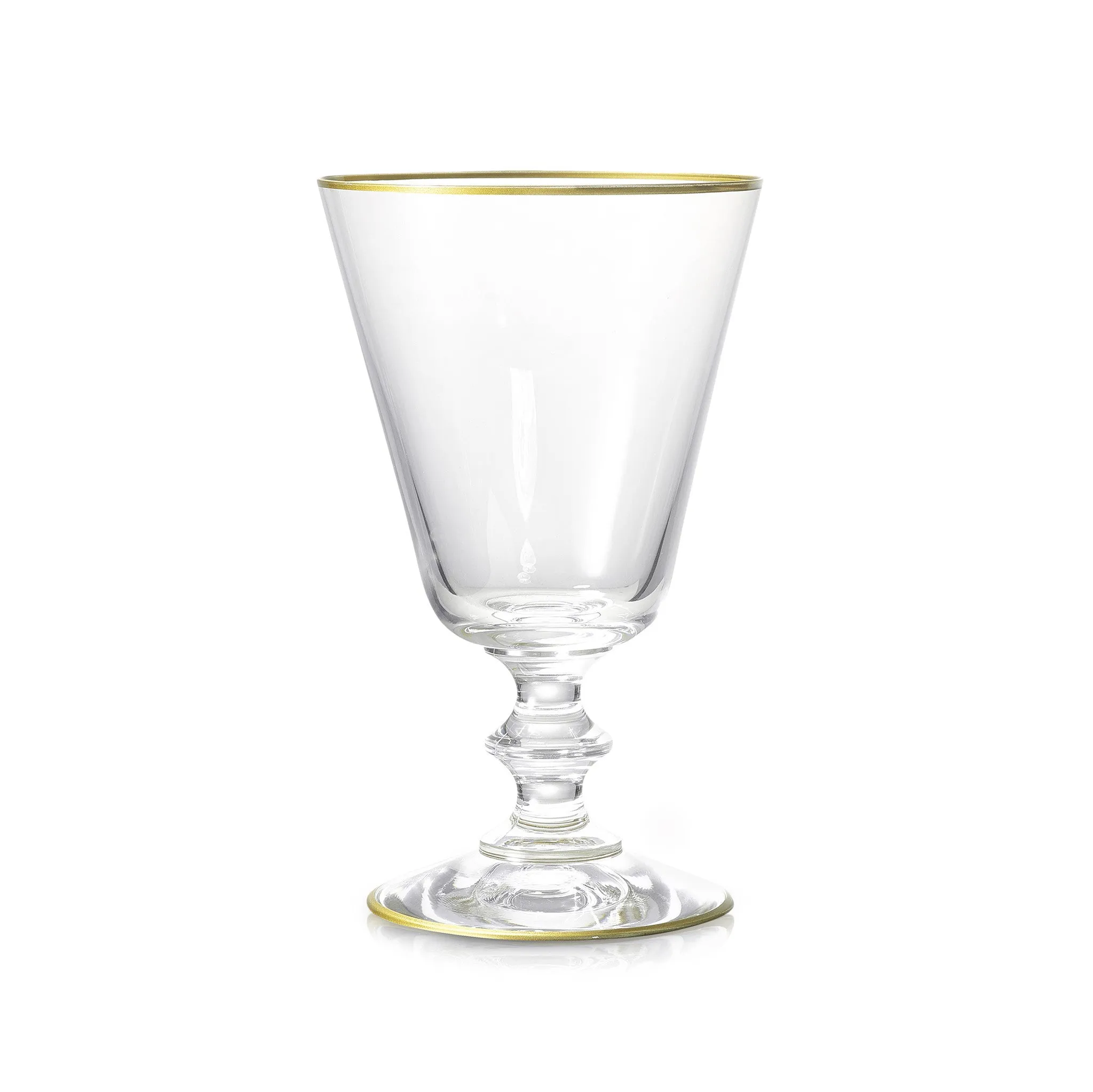 Summerill & Bishop Classic Red Wine Glass With Gold Rim, 24cl