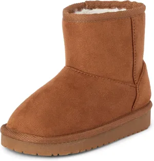 The Children's Place Baby Girls' Classic Ankle Boot, Faux Fur Lined
