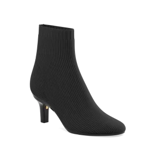 The Josie Bootie - Coal Knit 3 Stiletto
