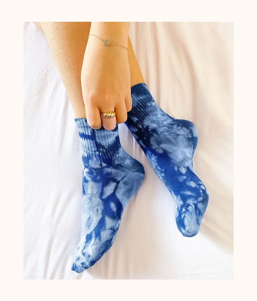 The Tie Dye Socks: Blue Tie Dye