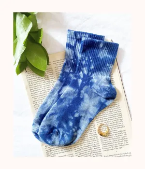 The Tie Dye Socks: Blue Tie Dye