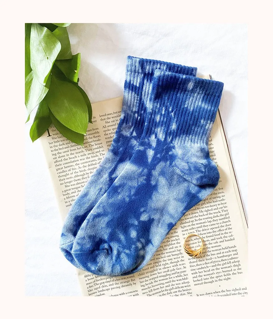 The Tie Dye Socks: Blue Tie Dye