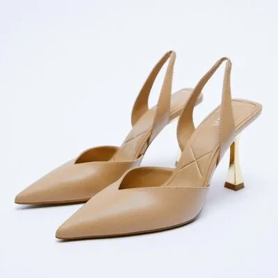 Vegan Leather Point Toe Stiletto Heel Pumps
