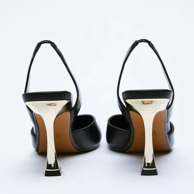 Vegan Leather Point Toe Stiletto Heel Pumps