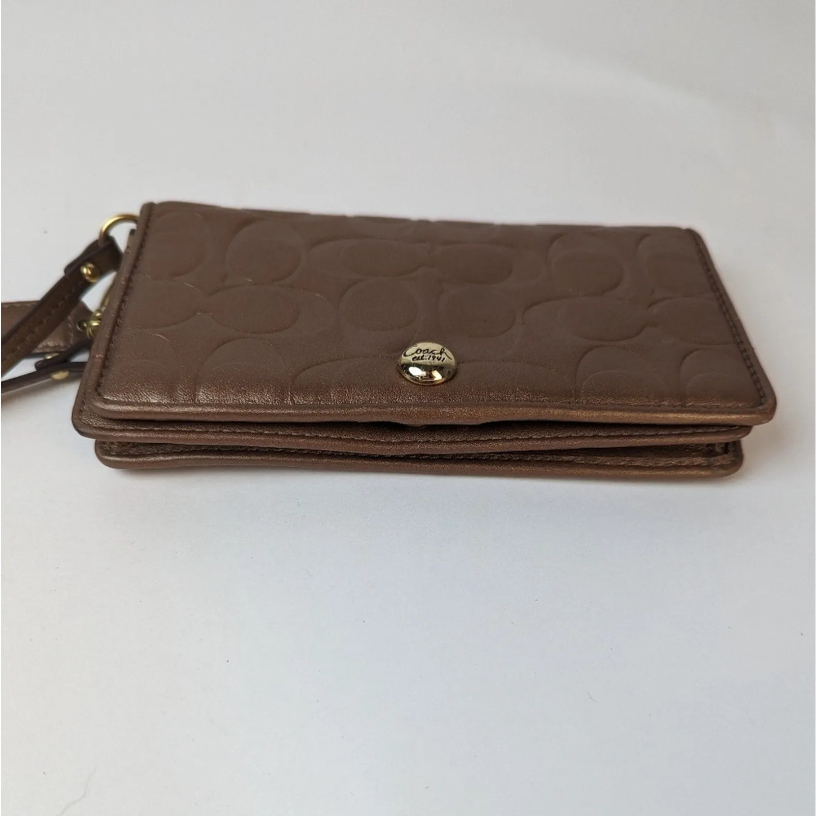 Vintage Coach Copper Toned Wallet